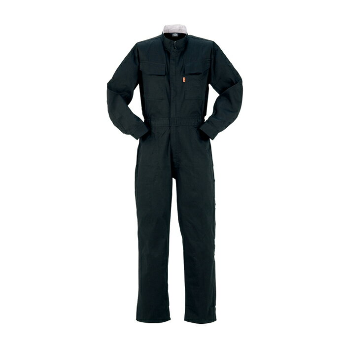 綿ツナギ服ツイル　黒 Y117BK