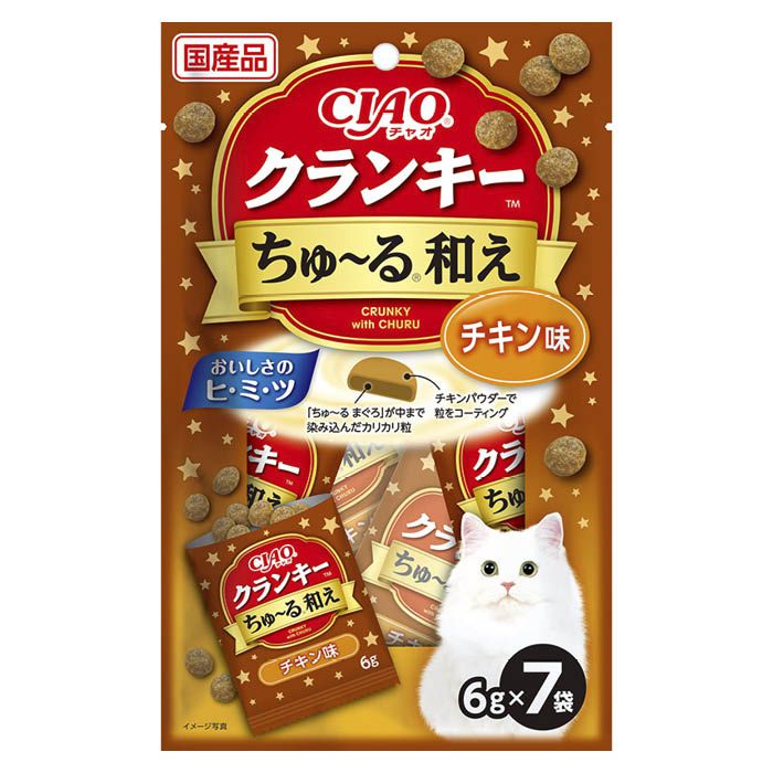 いなば チャオクランキーちゅーる和え チキン 6g×7