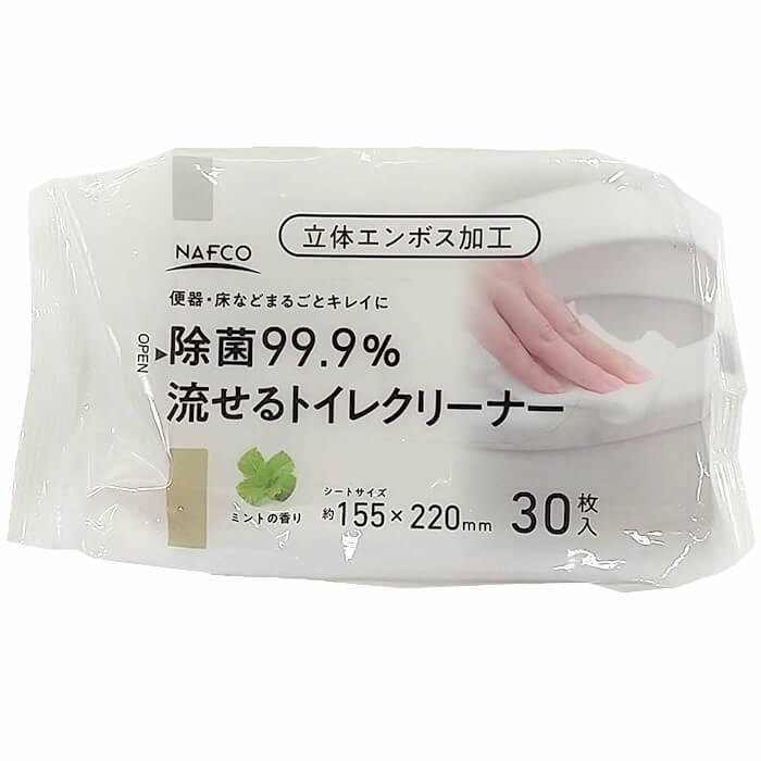 流せるトイレクリーナー 30枚 ミント