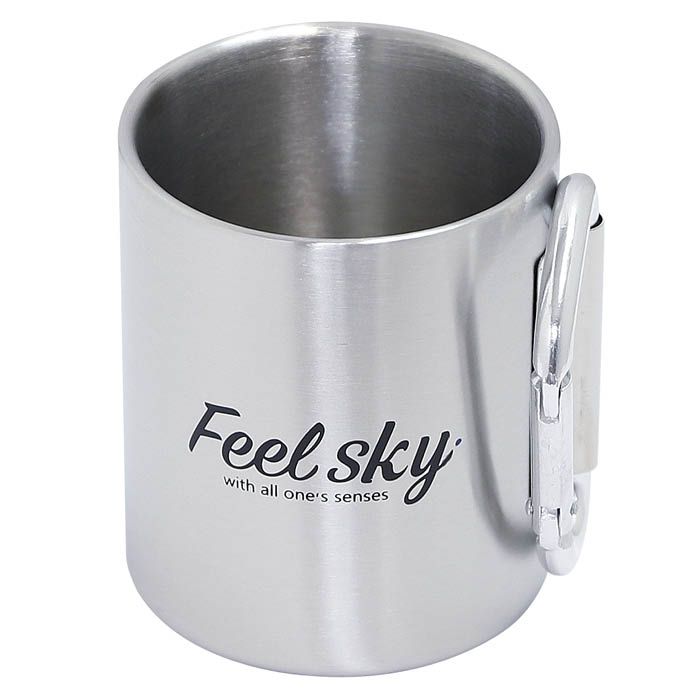 ナフコ マグカップN220mlカラビナ付き NF-CASM22C