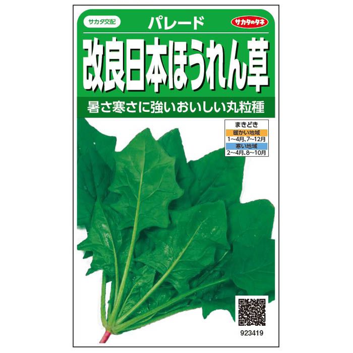 サカタのタネ ホウレンソウ 改良日本ほうれん草