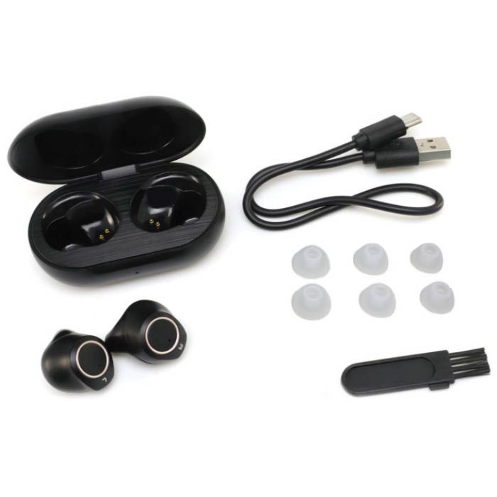 エニックス 充電式両耳集音器　聞こえーる KSOKー01-1ブラック