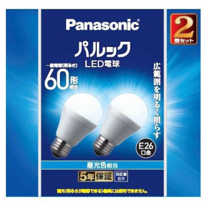 Panasonic（パナソニック） LED電球ベーシック60形 LDA7DGK62T