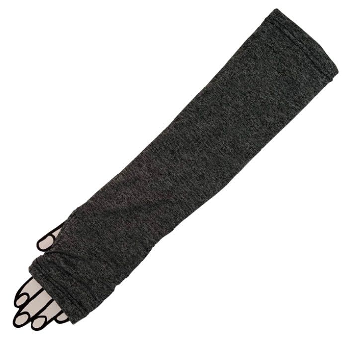 アームカバーミドル ホール付き メランジ