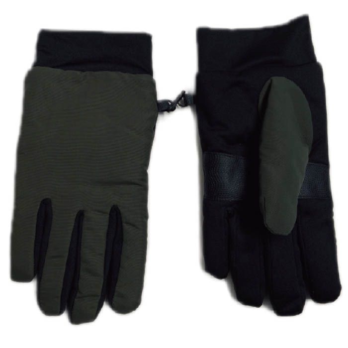 防風サイクルグローブ ウインドシールド カーキ