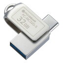 Type−C＆A USBメモリー32G PC−MC32G−S
