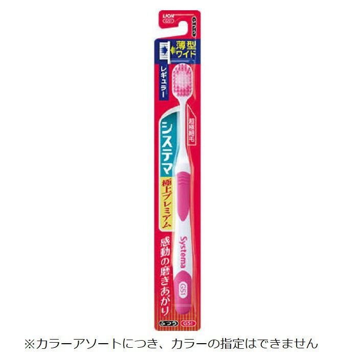 【エントリーでポイント10倍】ライオン システマハブラシ　極上プレミアム　レギュラー ふつう【2024/5/9 20時 - 5/16 1時59分】