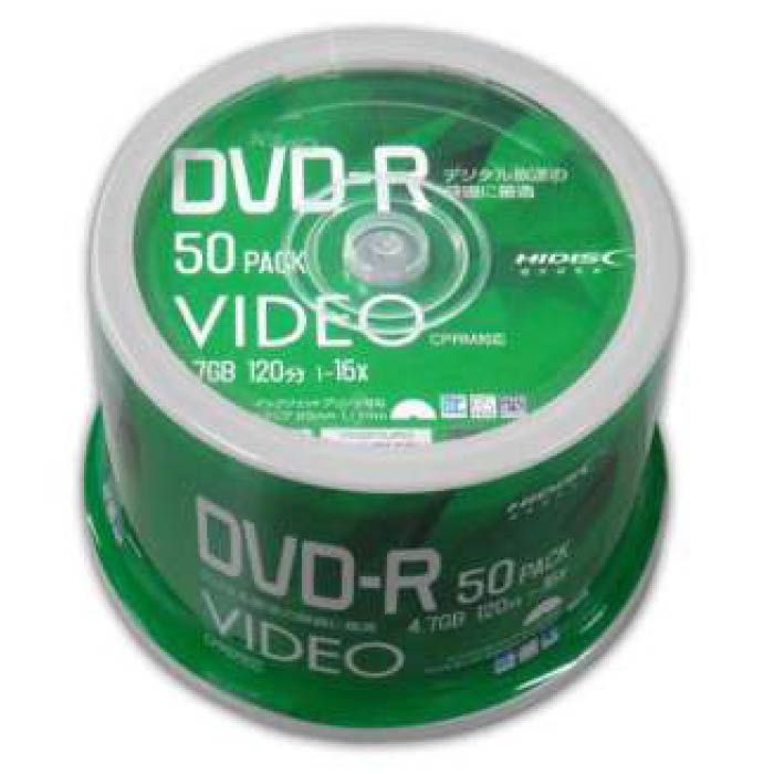 規格：DVD-R　録画用容量：4.7GB対応速度：16倍速対応レーベル：インクジェットプリンタ対応印刷範囲：ワイドエリア(23mm-117mm)枚数：50枚ケース：スピンドルケース