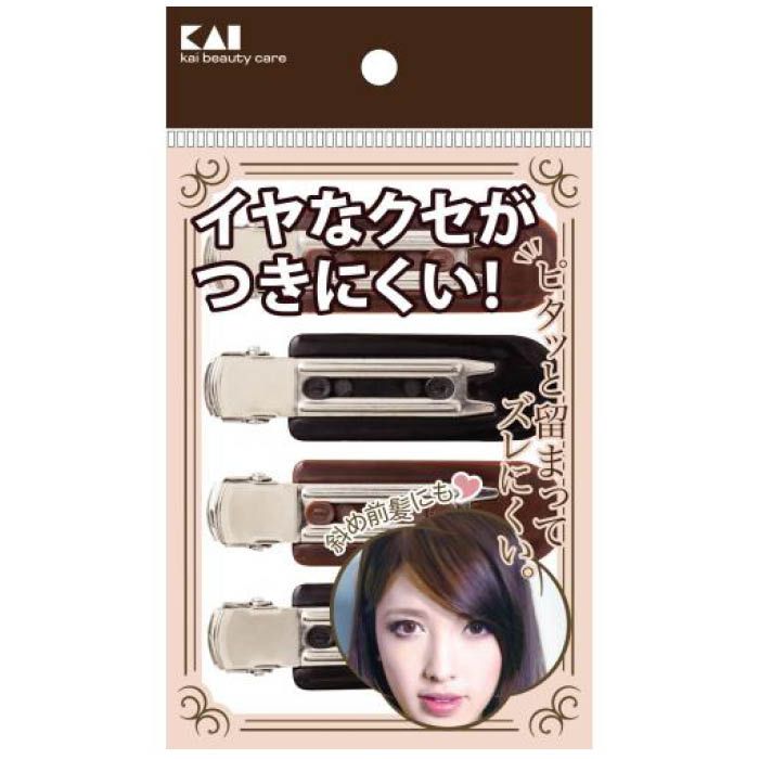 [特徴]：■イヤなクセがつきにくい前髪クリップ。