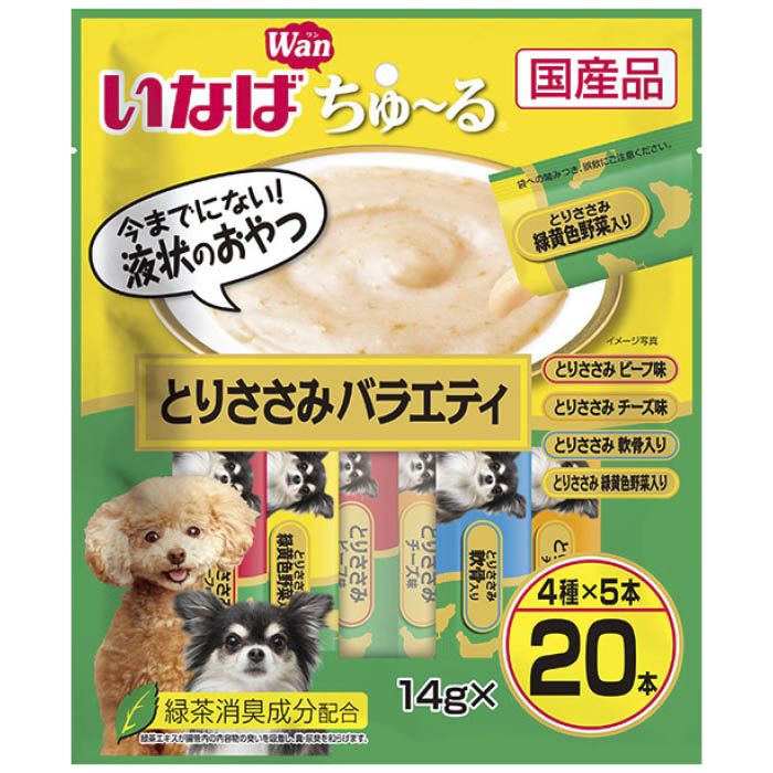 いなば ちゅーるとりささみバラエティ 14g×20本