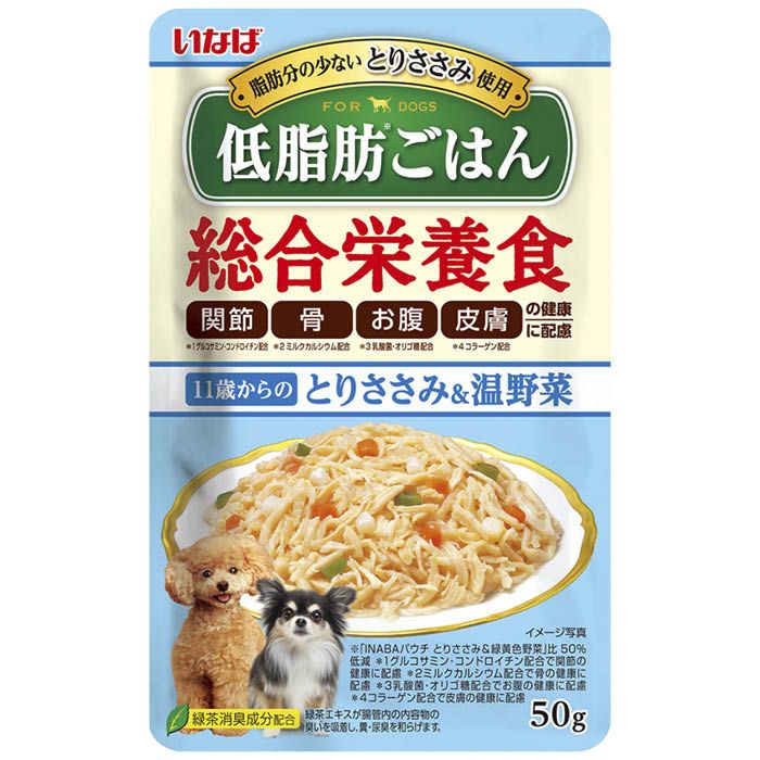 いなば 低脂肪ごはん　11歳からのとりささみ＆温野菜 50g