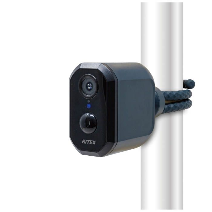 ムサシ・RITEX 充電式どこでもセンサーWiFiカメラ C-RC7200