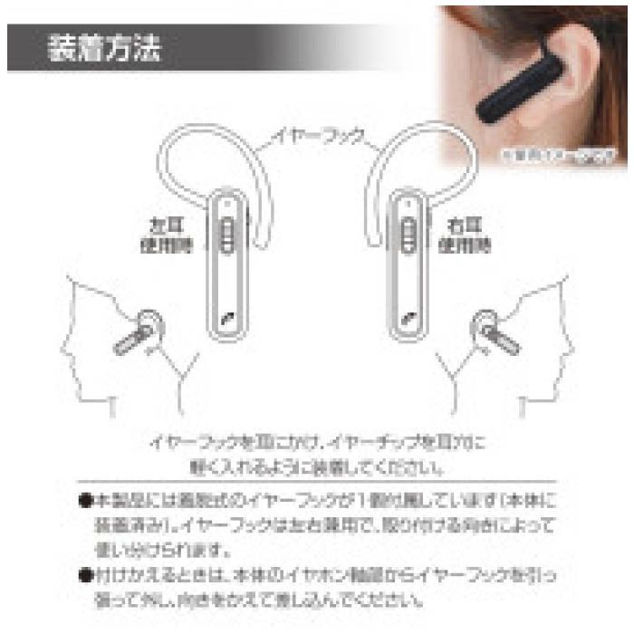 オーム電機 ワイヤレスシングルホン HST-W52N-K