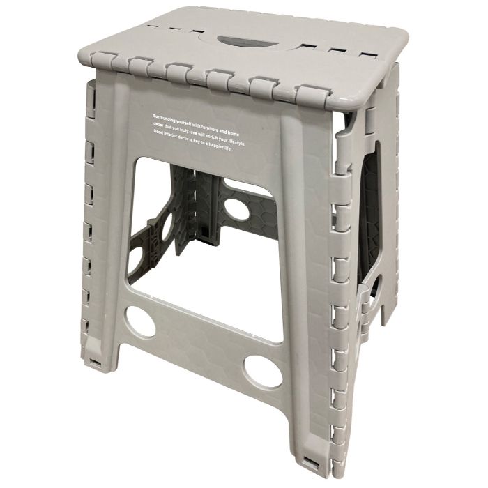 ナフコ 折り畳みステップ 45cm グレー