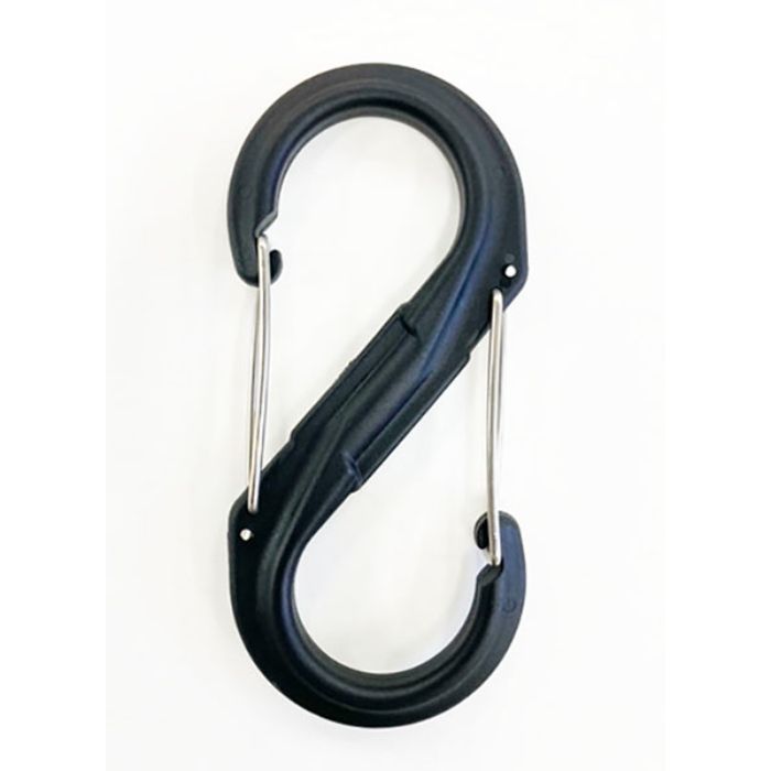 S型カラビナ 特大 ブラック