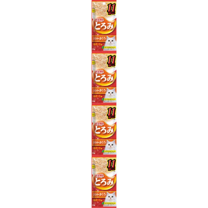 Premium - いなば 〈CIAOとろみプチ　4連パック〉11歳からのささみ・まぐろ　ほたて入り　 35g×4袋