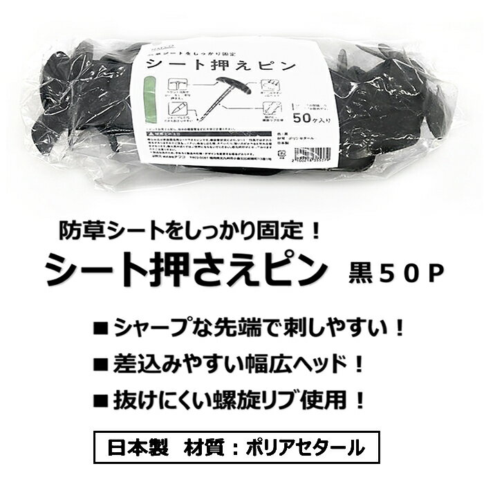 シート押さえピン 黒 50P