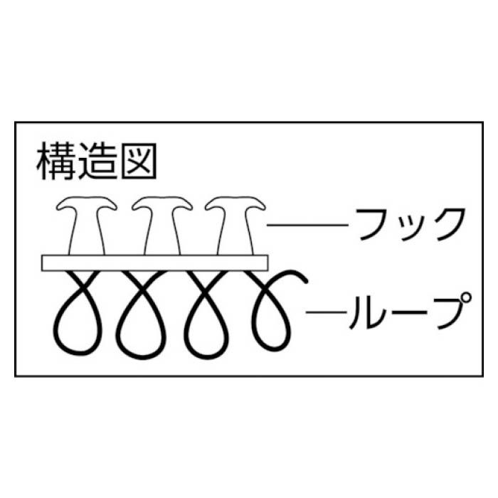 (T) マジックバンド結束テープ両面幅20mmX長さ1.5m黄 2