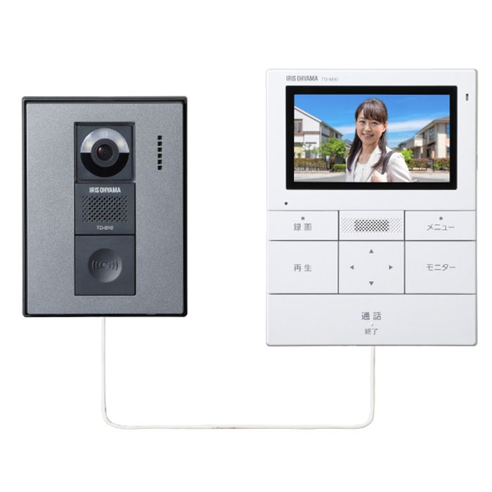 アイリスオーヤマ テレビドアホン TD-SM3010T-WSH