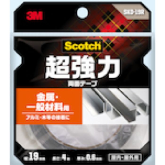 [仕様]：■90度方向剥離力：30 N／cm■使用温度範囲：-20ー150℃■JIS規格1種レベル（構造用接合部）■切断にはカッターが必要■屋外・屋内OK■色：グレー■幅（mm）：19■長さ（m）：4■厚さ（mm）：0.6■テープカット条件：切断にははさみ/カッタ-が必要■粘着力（N/10mm）：90度方向剥離力:30 N/cm■使用温度範囲（℃）：-20ー150[材質]：■基材：アクリルフォーム■粘着剤：アクリル系
