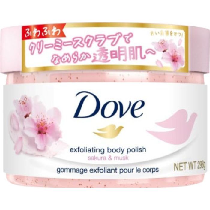 【エントリーでポイント10倍】ユニリーバ Doveダヴ クリーミースクラブ サクラ＆ムスク 298g スクラブ入り角質ケアボディ洗浄料【2024/5/9 20時 - 5/16 1時59分】