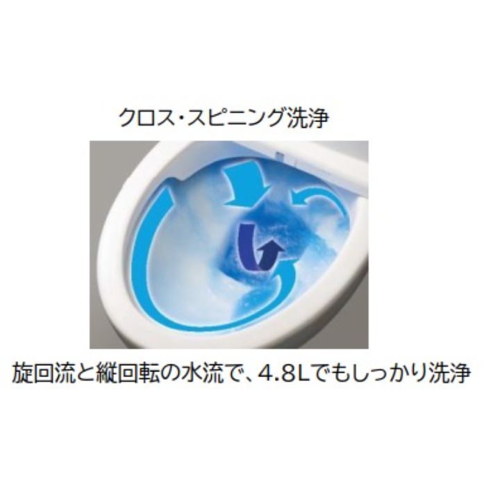 アサヒ衛陶 水洗便器エディ848手付便座無ホワイト RA3848TRBNLW