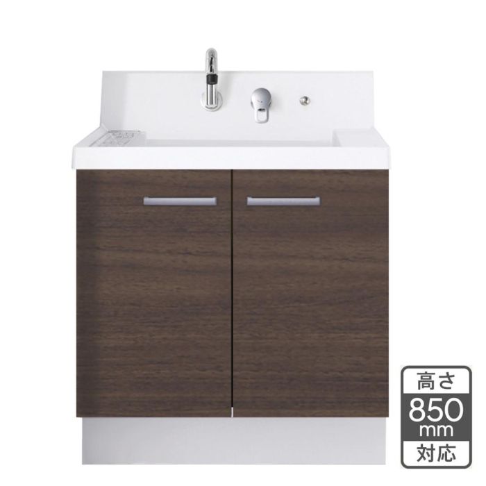 Rakuten - LIXIL K1シリーズ75cm洗面台 扉タイプ 高さ85cm クリエダーク K1N5-755SY-U/LD2H