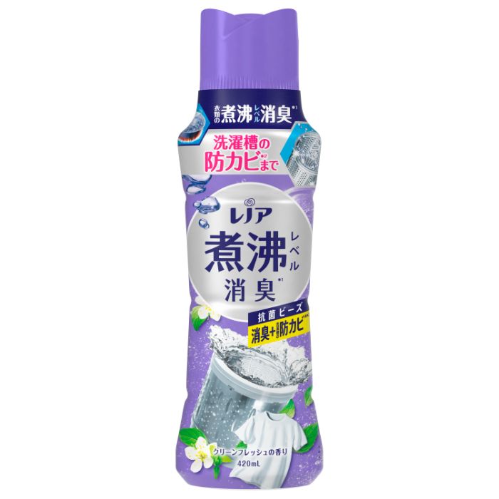 P＆G レノア抗菌ビーズ煮沸レベル 消臭+防カビ クリーンフレッシュの香り 本体420mlのサムネイル