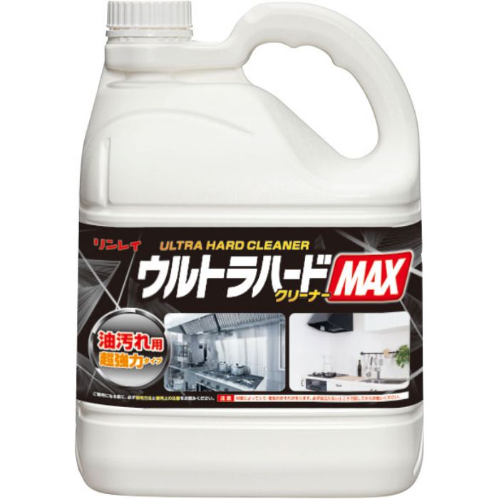 【エントリーでポイント10倍】リンレイ ウルトラハードクリーナー MAX 油汚れ用 超強力タイプ 4L アルカリ性洗剤【2025/12/4 20:00 - 20...