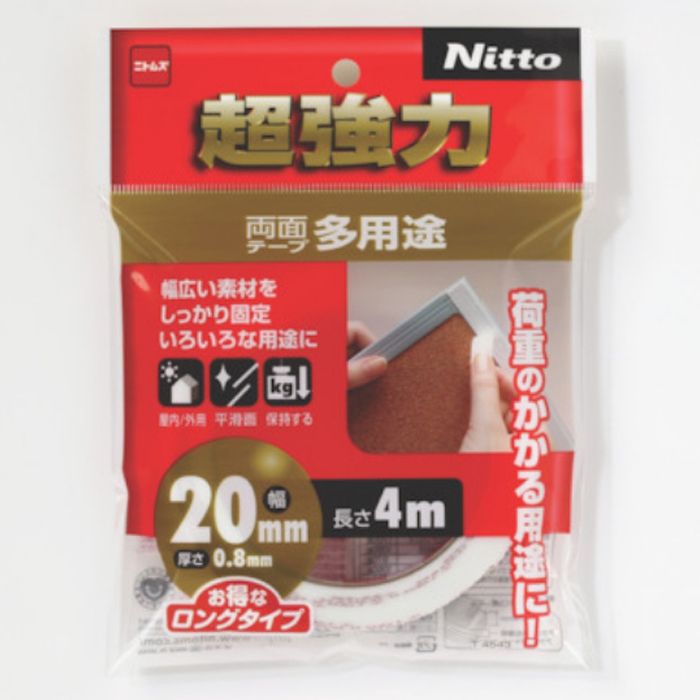 ニトムズ 超強力両面テープ多用途20×4 T4543