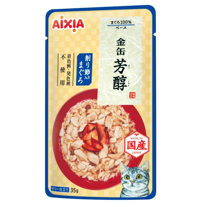 Rakuten - アイシア 金缶 芳醇 削り節入りまぐろ 35g