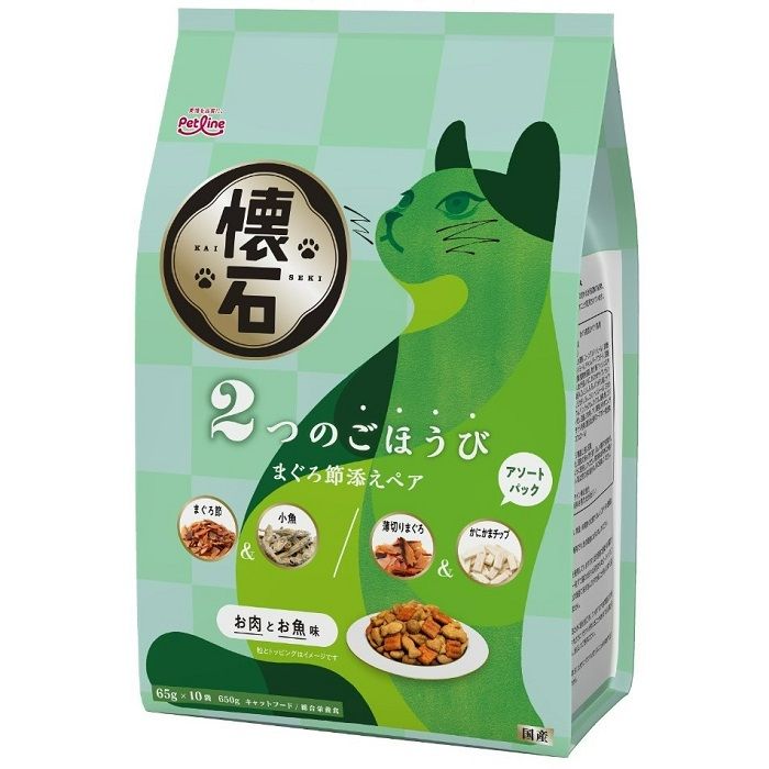 Other Wet Food - ペットライン 懐石 2つのごほうび まぐろ節添えペア 650g