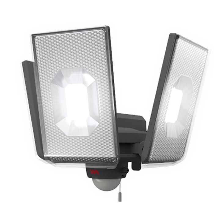 ムサシ 12.5W×3灯LEDセンサーライト LED-AC3050