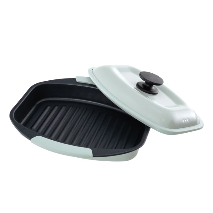 電子レンジ専用調理器 スクエア グリーン nafco-10338345 ホームプラザナフコ楽天市場店 サンプル画像2