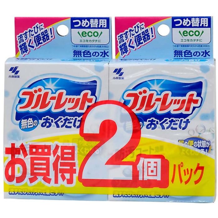 【エントリーでポイント10倍】ブルーレットおくだけ 無色 ソープの香り 2個パック つめ替用【2025/12/4 20:00 - 2025/12/11 01:5...