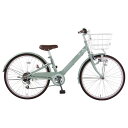 玉越工業 女児車マハロJr26 6段 グリーン(4)