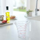 山崎実業 段々計量カップ 500ml クリア