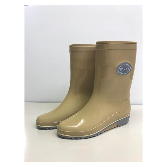 オカモト 国産婦人PVC長靴 パリジ L-402 ベージュ（22.5-25.0cm）