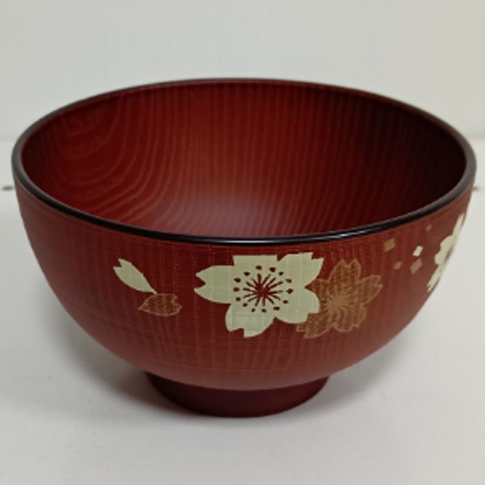Rakuten - 総木彫汁椀桜さくら レンジ・食洗機対応