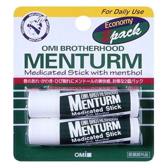 近江兄弟社 メンターム 薬用スティック レギュラー 4g×2個パック リップクリーム