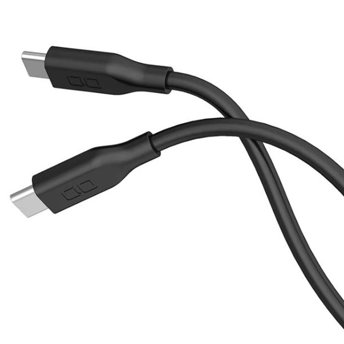 CIO シリコンケーブル CtoC 1m ブラッ�