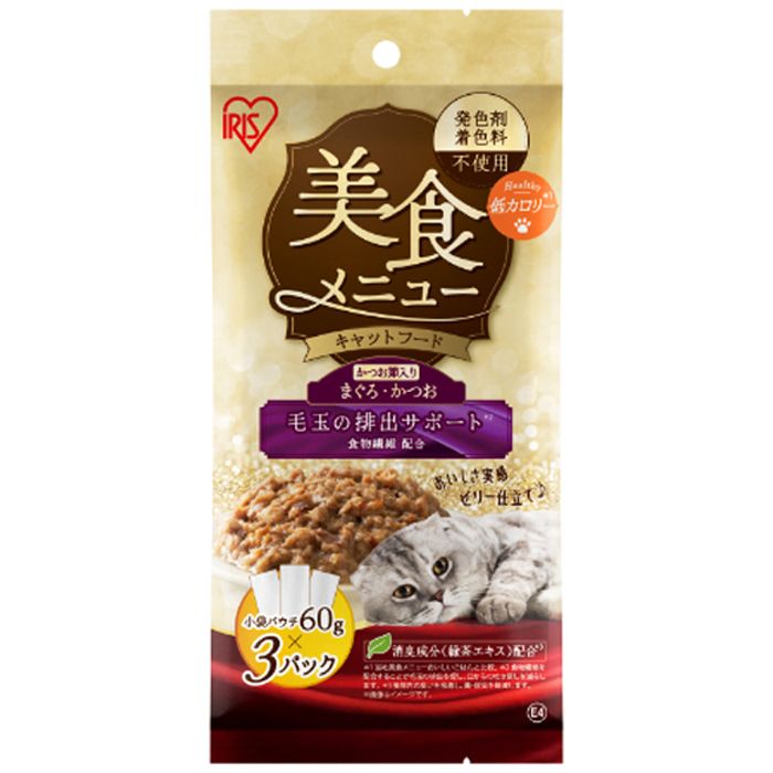 アイリスオーヤマ 美食メニューまぐろ・かつお　かつお節入り60g×3P P-60K×3P