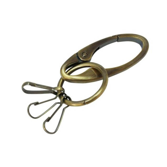 カラビナキーホルダー CK-4 アンティークゴールド