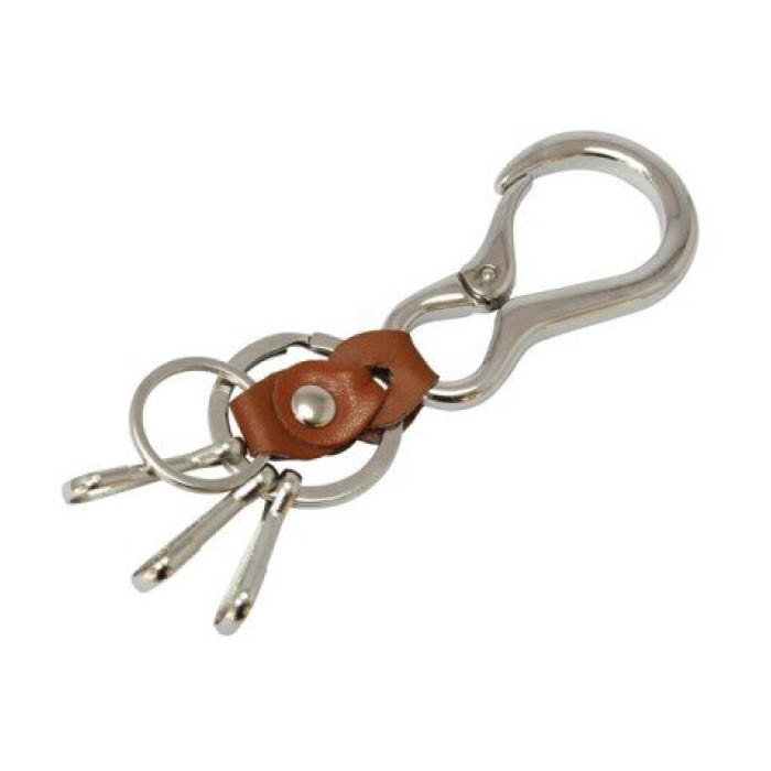 カラビナキーホルダー CK-8 ニッケルシルバー