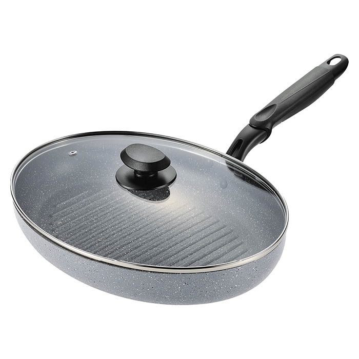 IH対応STマーブル ワイドパンガラス蓋付