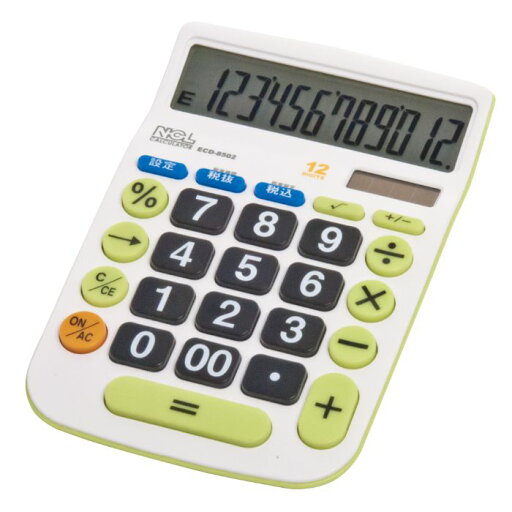 ナカバヤシ 電卓デスクトップ大型キータイプM ECDー8502G ナカバヤシ 電卓デスクトップ大型キータイプM ECDー8502G