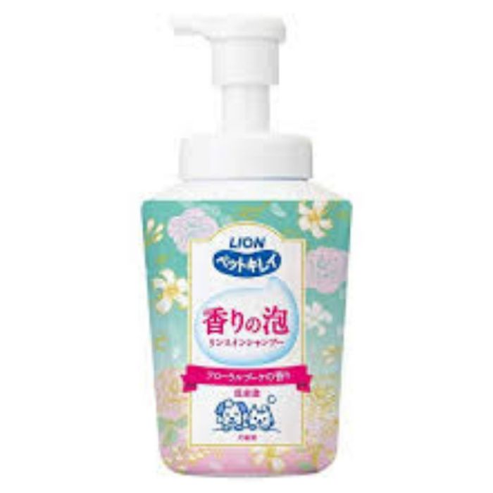 【エントリーでポイント10倍】ライオン ペットキレイ香りの泡リンスインシャンプー犬猫用フローラルブーケの香り 500ml【2025/12/4 20:00 - 2025/12/11 01:59】