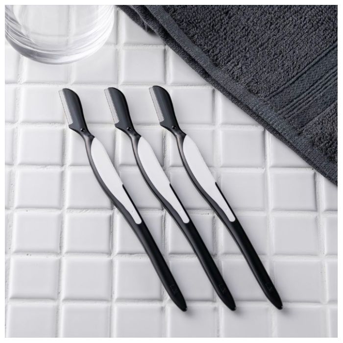 貝印 メンズ アイブローレザー 3本