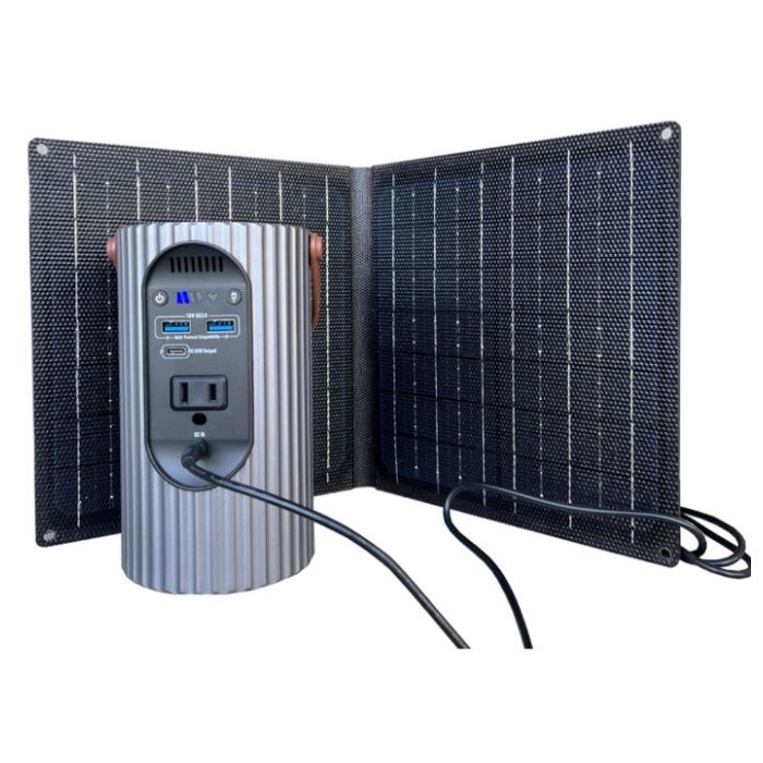 富士倉 ソーラー付き90Wポータブルバッテリー BA-90SS