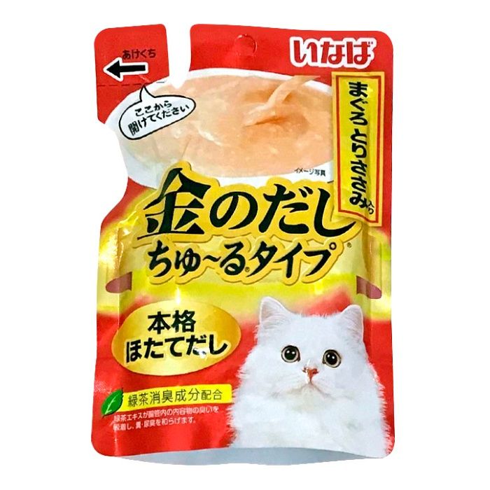 いなば 金のだしちゅーるタイプまぐろとりささみ 140g(4)